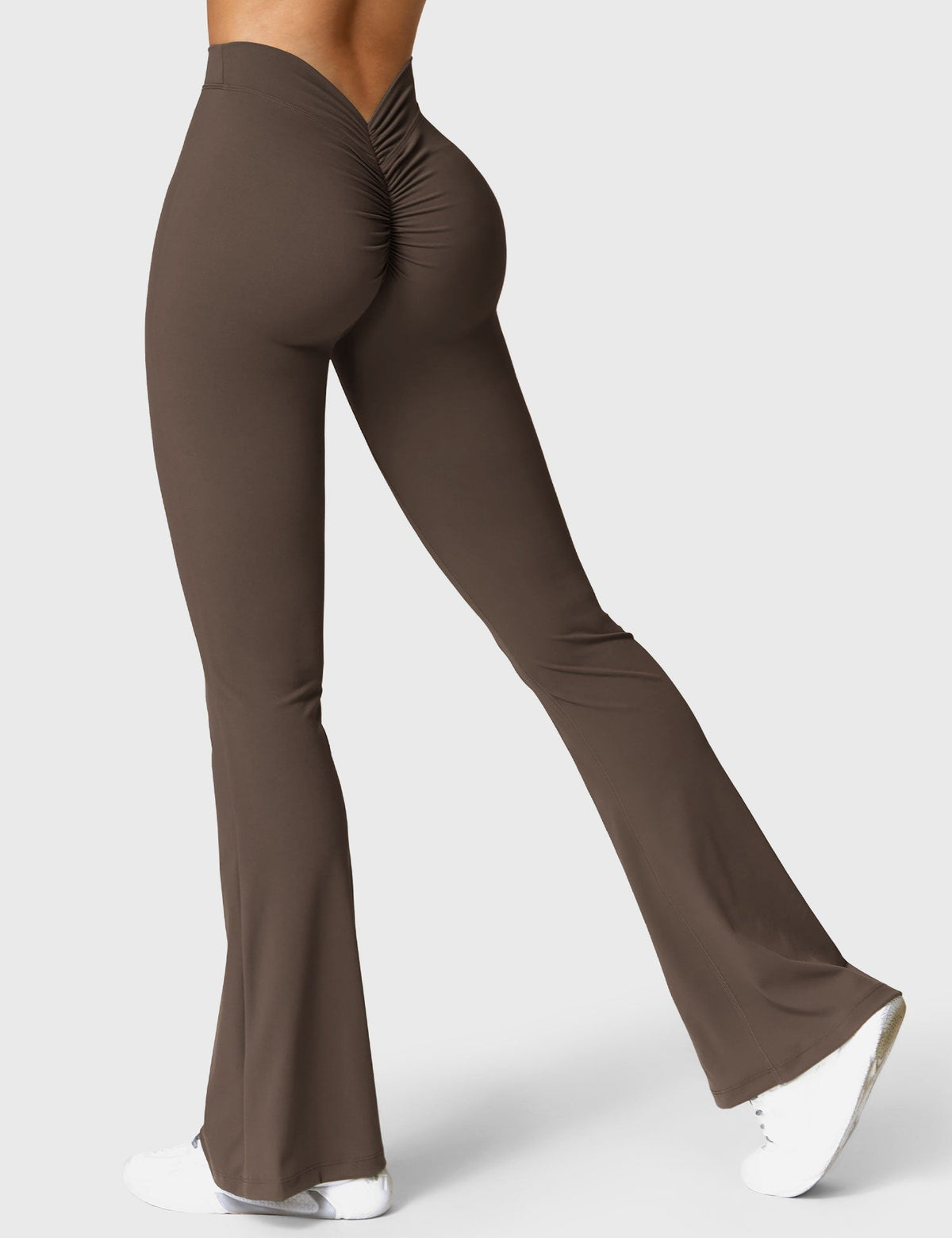 Women's Scrunch Flared Yoga Leggings – High Waist Seamless Leggings