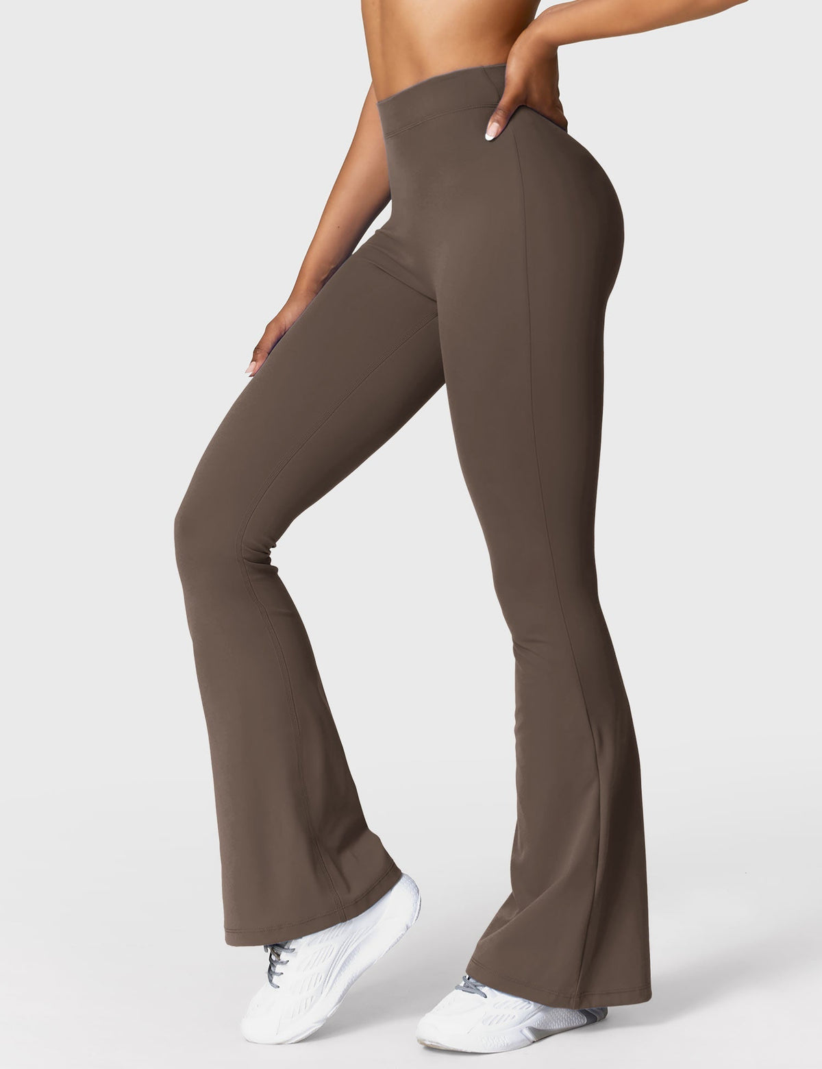 Women's Scrunch Flared Yoga Leggings – High Waist Seamless Leggings