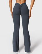 Women's Scrunch Flared Yoga Leggings – High Waist Seamless Leggings