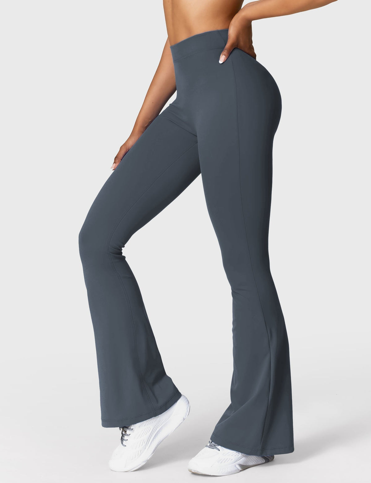 Women's Scrunch Flared Yoga Leggings – High Waist Seamless Leggings