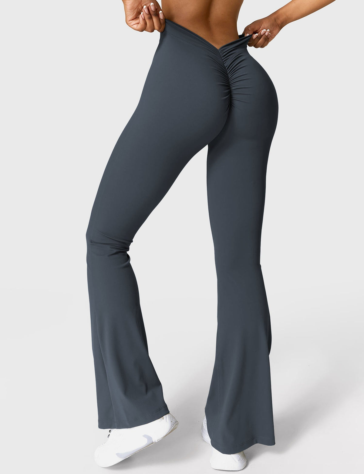Women's Scrunch Flared Yoga Leggings – High Waist Seamless Leggings