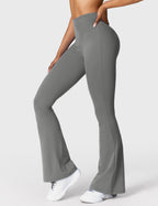 Women's Scrunch Flared Yoga Leggings – High Waist Seamless Leggings