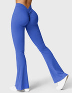Women's Scrunch Flared Yoga Leggings – High Waist Seamless Leggings