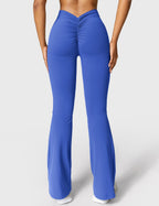 Women's Scrunch Flared Yoga Leggings – High Waist Seamless Leggings