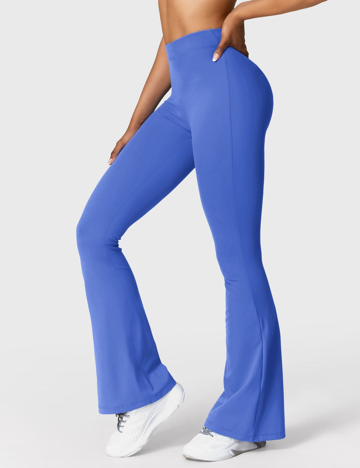 Women's Scrunch Flared Yoga Leggings – High Waist Seamless Leggings