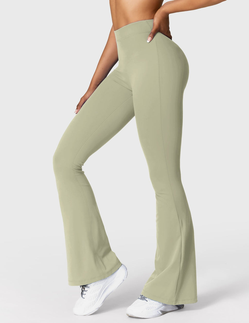 Women's Scrunch Flared Yoga Leggings – High Waist Seamless Leggings