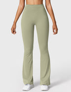 Women's Scrunch Flared Yoga Leggings – High Waist Seamless Leggings