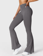 Women's Scrunch Flared Yoga Leggings – High Waist Seamless Leggings