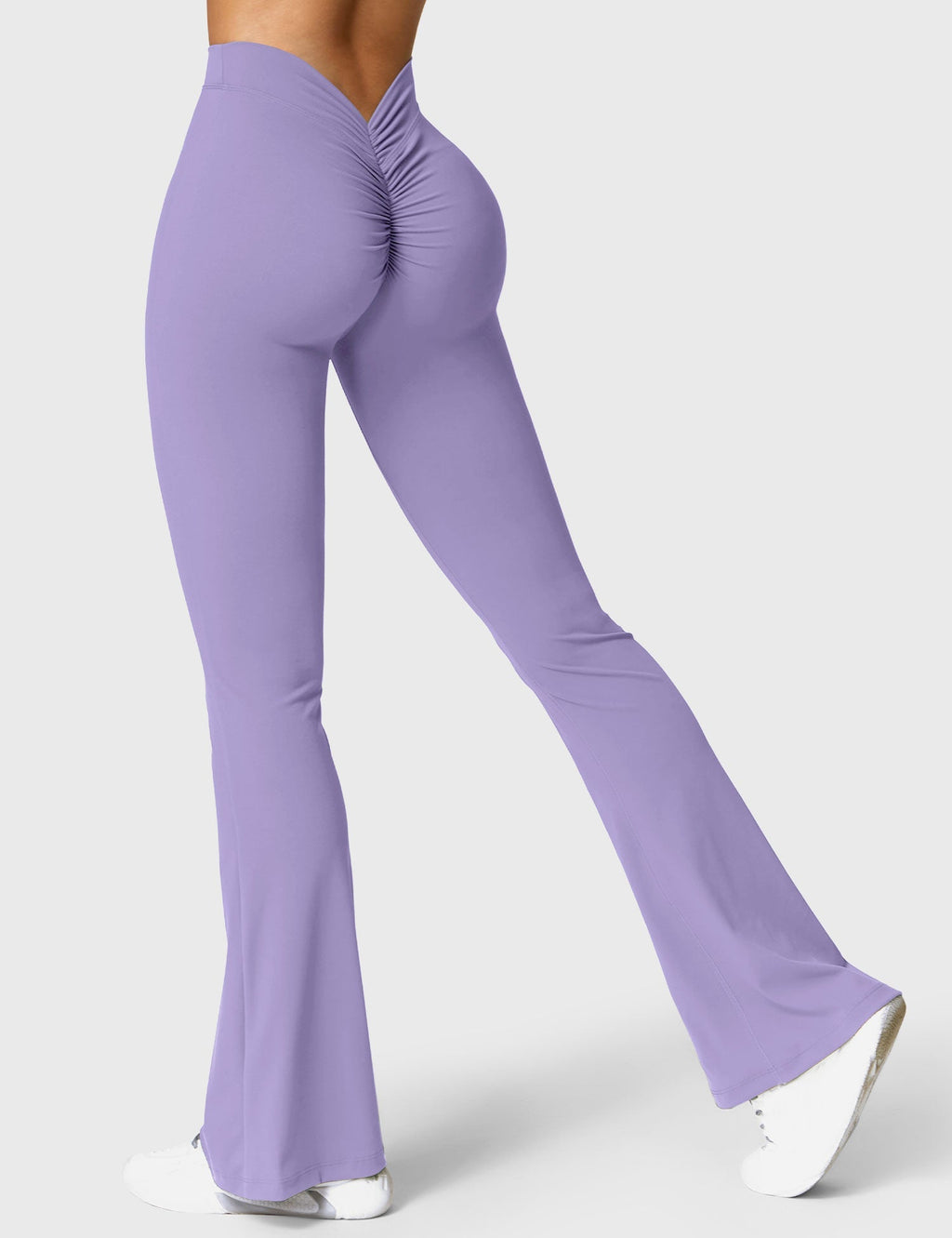 Women's Scrunch Flared Yoga Leggings – High Waist Seamless Leggings
