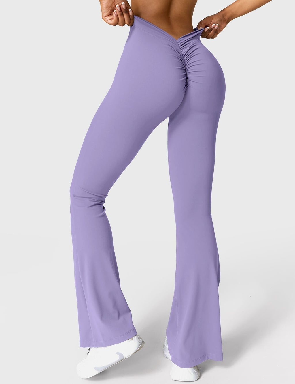 Women's Scrunch Flared Yoga Leggings – High Waist Seamless Leggings