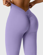 Women's Scrunch Flared Yoga Leggings – High Waist Seamless Leggings