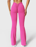 Women's Scrunch Flared Yoga Leggings – High Waist Seamless Leggings