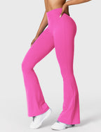 Women's Scrunch Flared Yoga Leggings – High Waist Seamless Leggings
