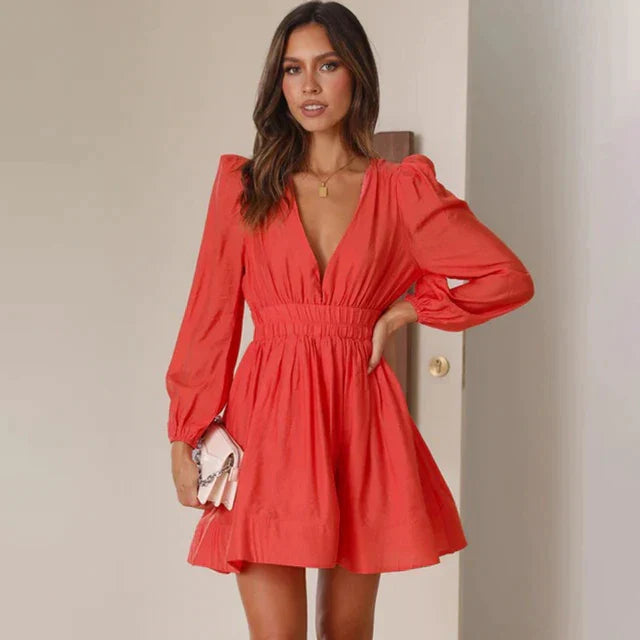 Women's Fitted Mini Dress – Modern Day-to-Night Dress